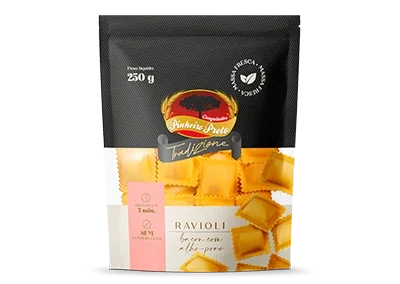 Ravioli Bacon e Alho Poró